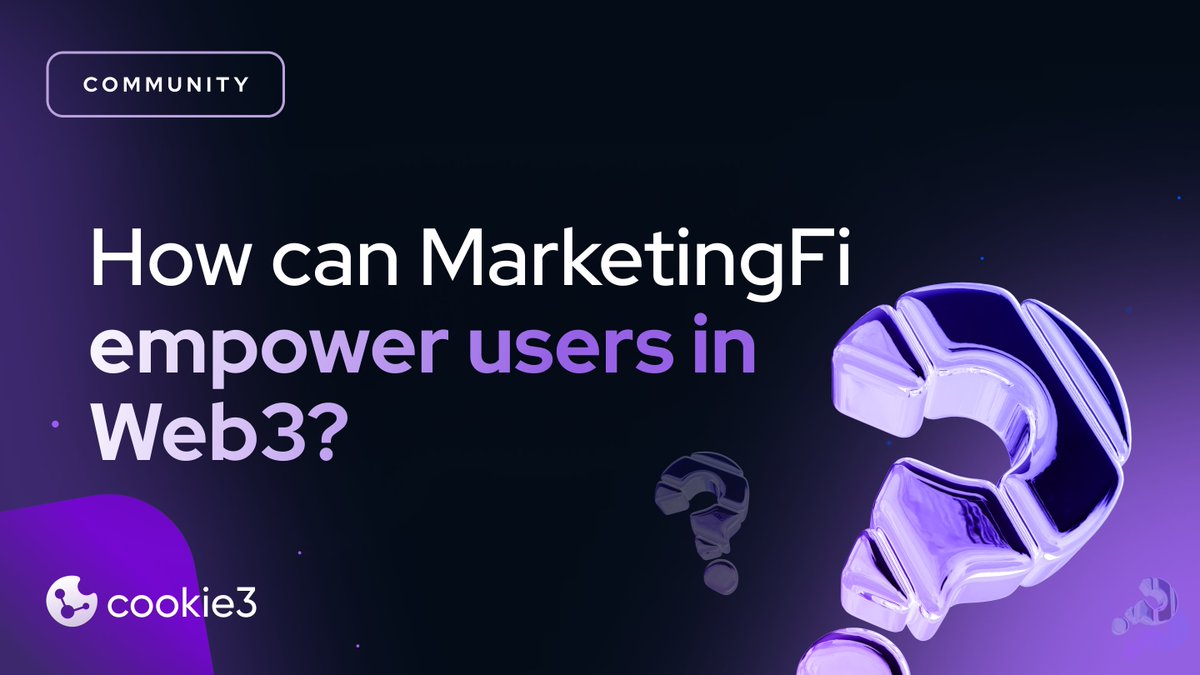 MarketingFi makes use of analytics and information to connect you with businesses — unlocking fair value exchange and ensuring that you get rewarded for participating and being an active user.

In what ways do you believe MarketingFi can empower users in Web3? Let us know! 👇