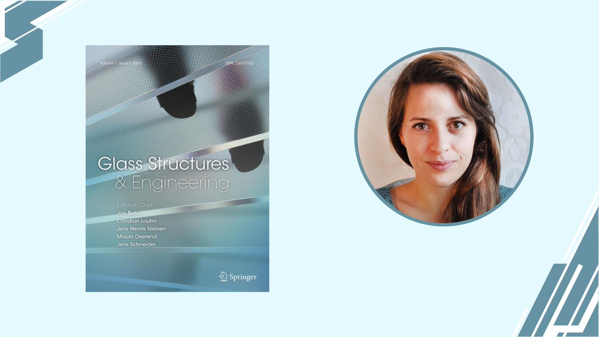 SpringerEng's tweet image. We warmly welcome Dr. Faidra Oikonomopoulou @tudelft to the Editorial Board of #GlassStructures &amp;amp; Engineering.
bitly.ws/3dg8d
@GlassStructEng @ChristianLouter