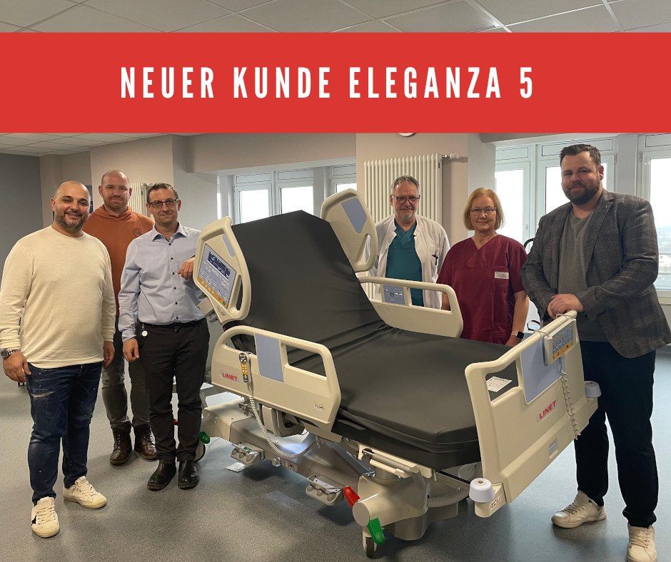 Vor Kurzem haben wir die ersten von insgesamt 24 Intensivbetten Eleganza 5 an die  Neurologische Klinik in Bad Wildungen geliefert. Unser Mitarbeiter Mathias Schürmann schulte das Personal in den Funktionen des neuen Bettes. Mehr dazu: bit.ly/3IkDgXa
#Intensivpflege