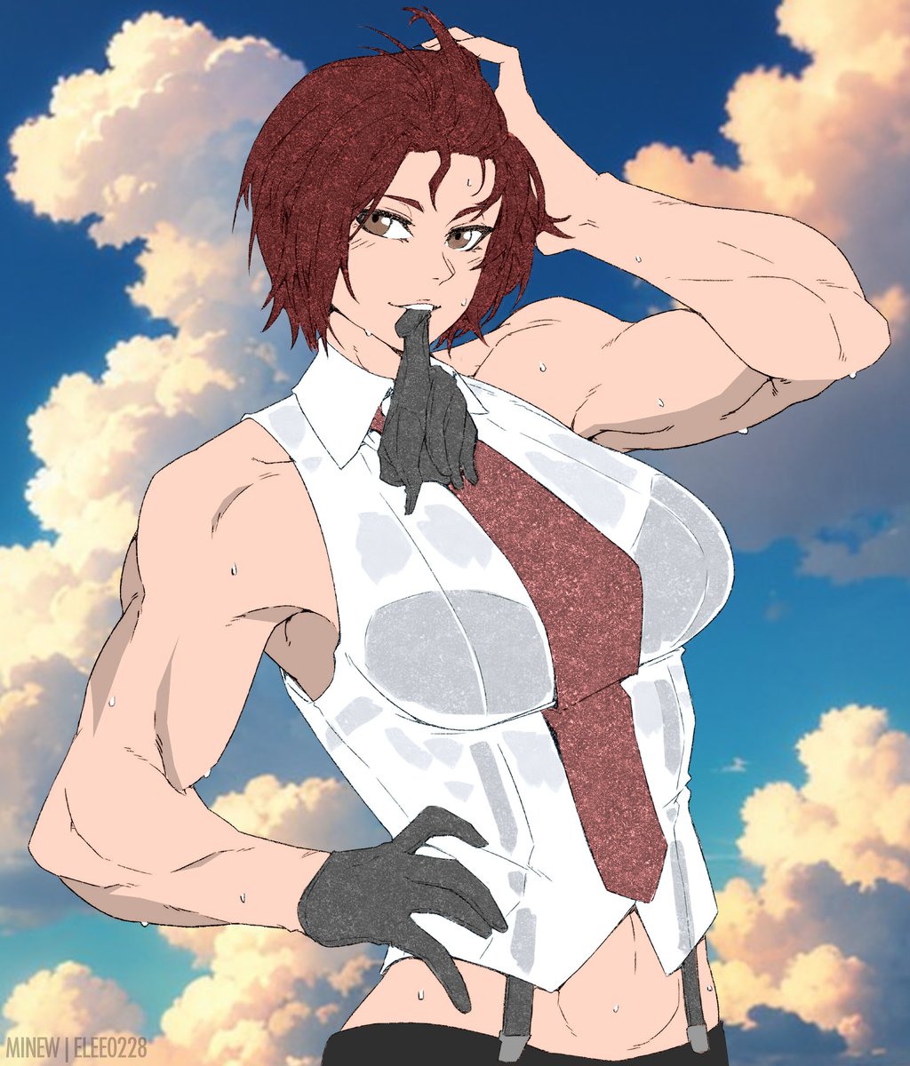 Vanessa by Minew, colors by me with permission #vanessa #kof #musclegirl