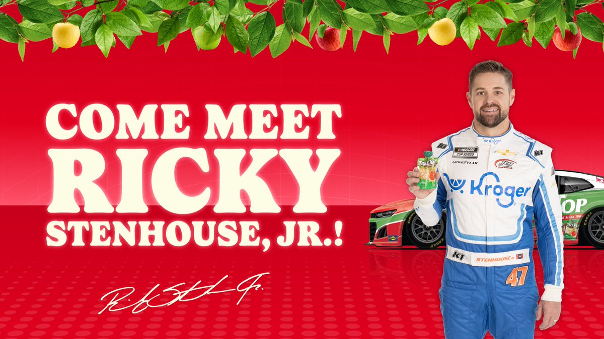 Going to Fry’s Marketplace in Litchfield Park, AZ to pick up some Tree Top apple sauce on March 8th? Don’t forget to say hi to @StenhouseJr!