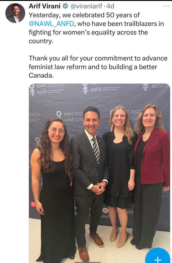 Uh oh, look who's posing with the highly funded NAWL and the Minister of Justice? Sounds familiar?

Advance feminism, better Canada...

#cdnpoli #TaxpayerMoney #HeidiLoveMoney