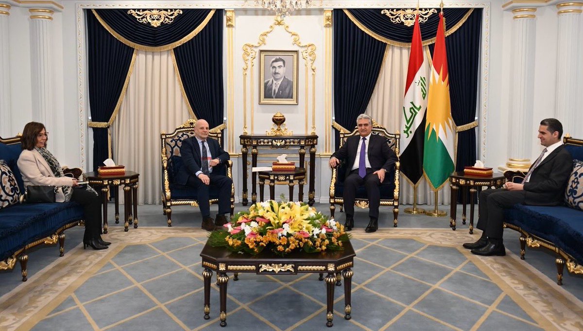 Reviewing today with Minister Rebar Ahmed @Kurdistan in Erbil the situation in Sinjar, forthcoming elections for the @KurdistanParl and other matters. @UNIraq remains ready to provide support.