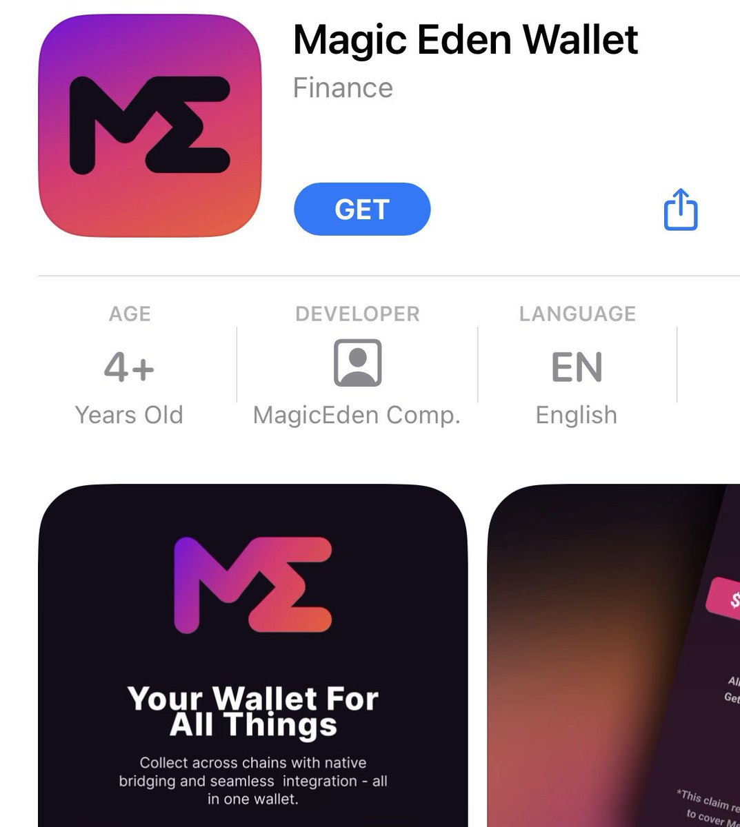 There is a fake Magic Eden wallet app on the IOS App Store. 

Do not download this, it is NOT from us. We are working to get it removed.

We are currently developing a mobile app but any announcements will come from our official channels. Please be careful and assume any Magic
