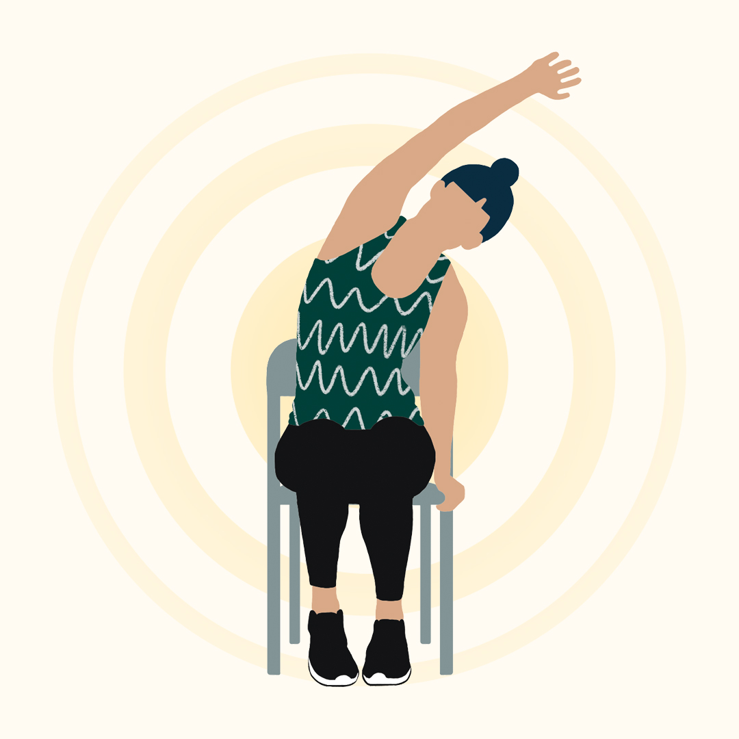 facemediagroup's tweet image. Midweek Moves #2 – The Side Stretcher:

1. Lift one arm overhead.

2. Reach over to the opposite side.

3. Hold for 10 seconds.

4. Repeat on the other side.

#Nettl #MidweekMoves