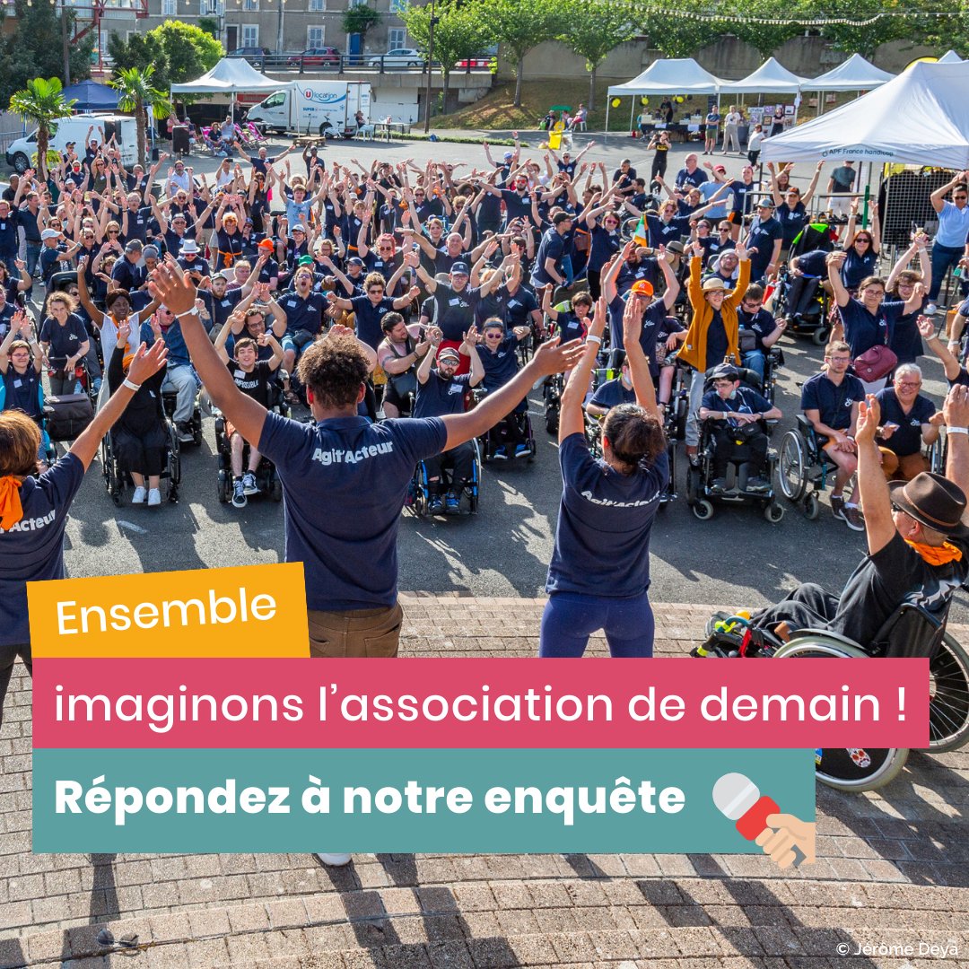 APF France handicap (@apfhandicap) on Twitter photo Ensemble, imaginons l'#association de demain ! 🤝
Pour être au plus près de vos attentes et continuer à vous accompagner au mieux, nous lançons une enquête <a href="/IfopOpinion/">Ifop Opinion</a> pour recueillir vos avis et envies.
⏱ Vous avez jusqu'au 23 mars pour répondre ! ➡️bit.ly/3V4Z0O8 Ensemble, imaginons l'#association de demain ! 🤝
Pour être au plus près de vos attentes et continuer à vous accompagner au mieux, nous lançons une enquête <a href="/IfopOpinion/">Ifop Opinion</a> pour recueillir vos avis et envies.
⏱ Vous avez jusqu'au 23 mars pour répondre ! ➡️bit.ly/3V4Z0O8