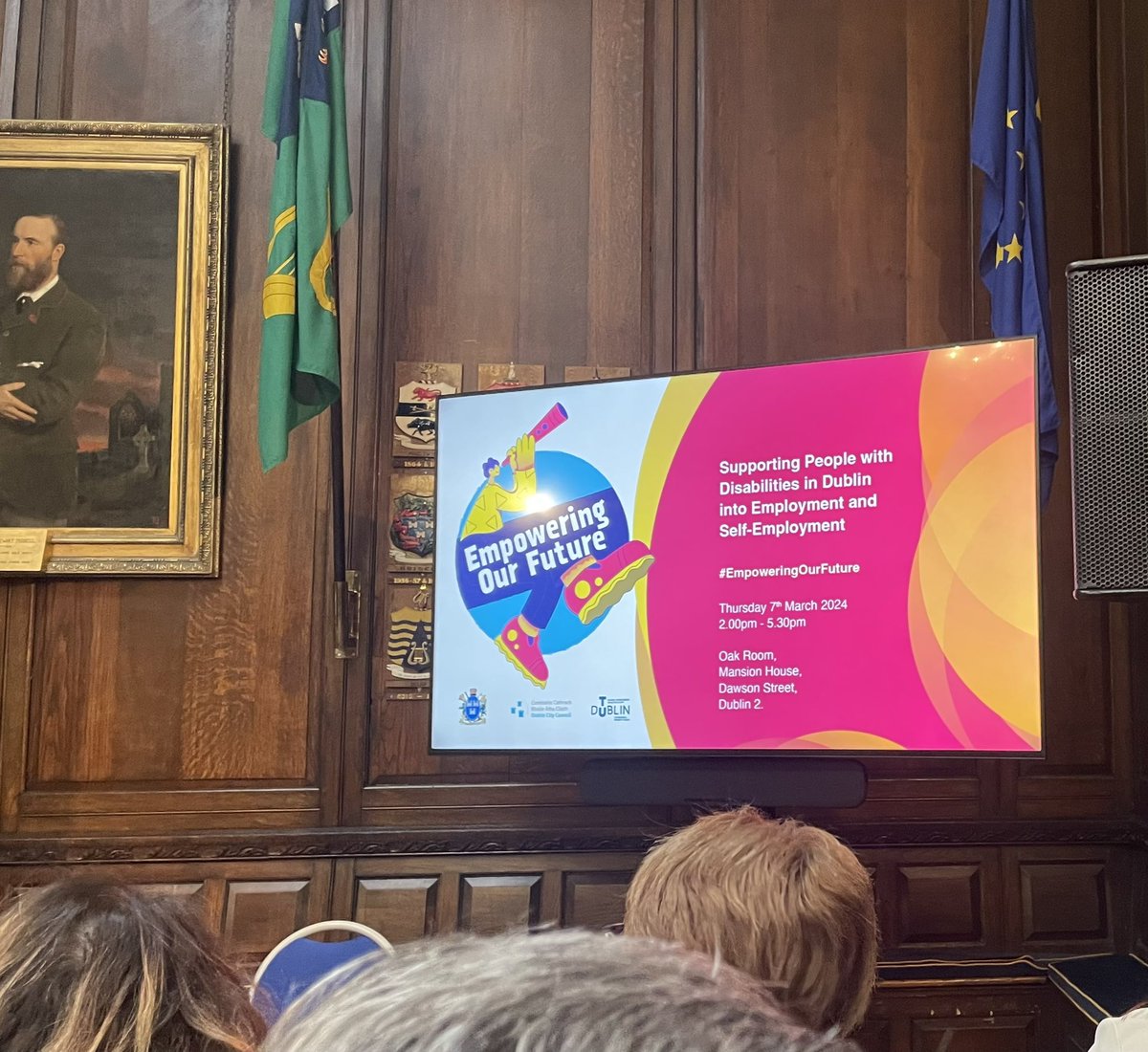 Delighted to be attending today’s 
#EmpoweringOurFuture event in the Mansion House on supporting people with disabilities into employment and self-employment.
