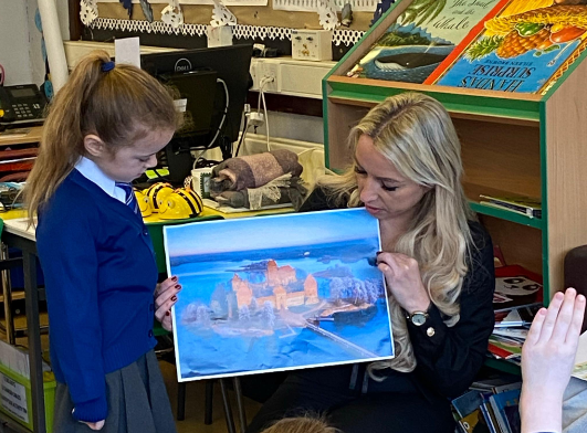 One of our P2 parents kindly agreed to come in and teach us some Lithuanian as part of our work on languages for #IEM24 We learnt about Lithuania, the Lithuanian alphabet, the weather and its culture and landmarks. We all now know how to say hello, goodbye and thank you! Labas.