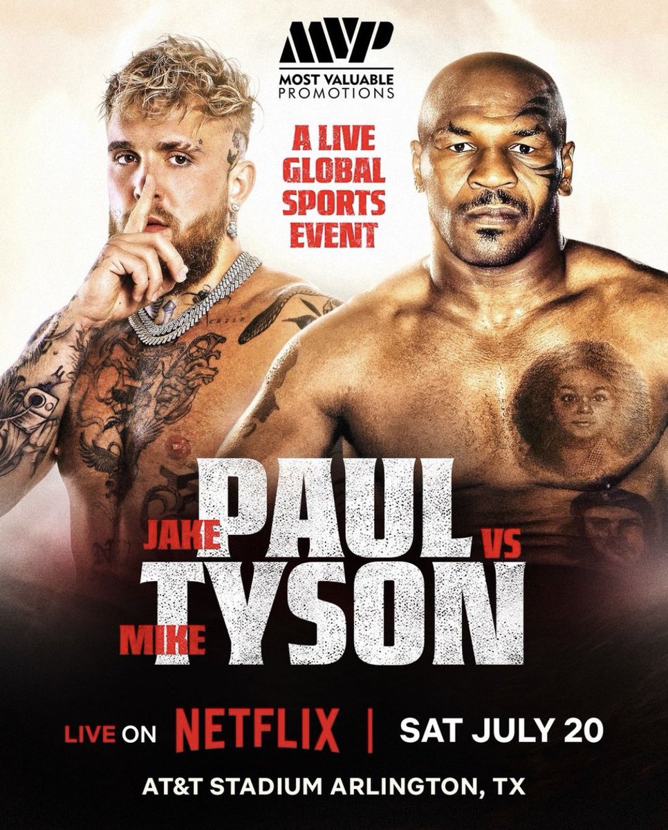 Boxing Legend Mike Tyson clashes with Jake Paul on July 20th at The AT&T Stadium in Arlington, TX live on Netflix. #kboxtv #boxing #boxeo #miketyson #jakepaul #paultyson #tysonpaul #champion