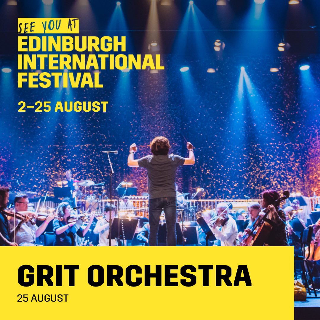 GritOrchestra (@gritorchestra) on Twitter photo We love <a href="/edintfest/">Edinburgh International Festival</a>!
Can’t wait to see you all on August 25th <a href="/edinplayhouse/">Edinburgh Playhouse</a>
#herewegoagain We love <a href="/edintfest/">Edinburgh International Festival</a>!
Can’t wait to see you all on August 25th <a href="/edinplayhouse/">Edinburgh Playhouse</a>
#herewegoagain