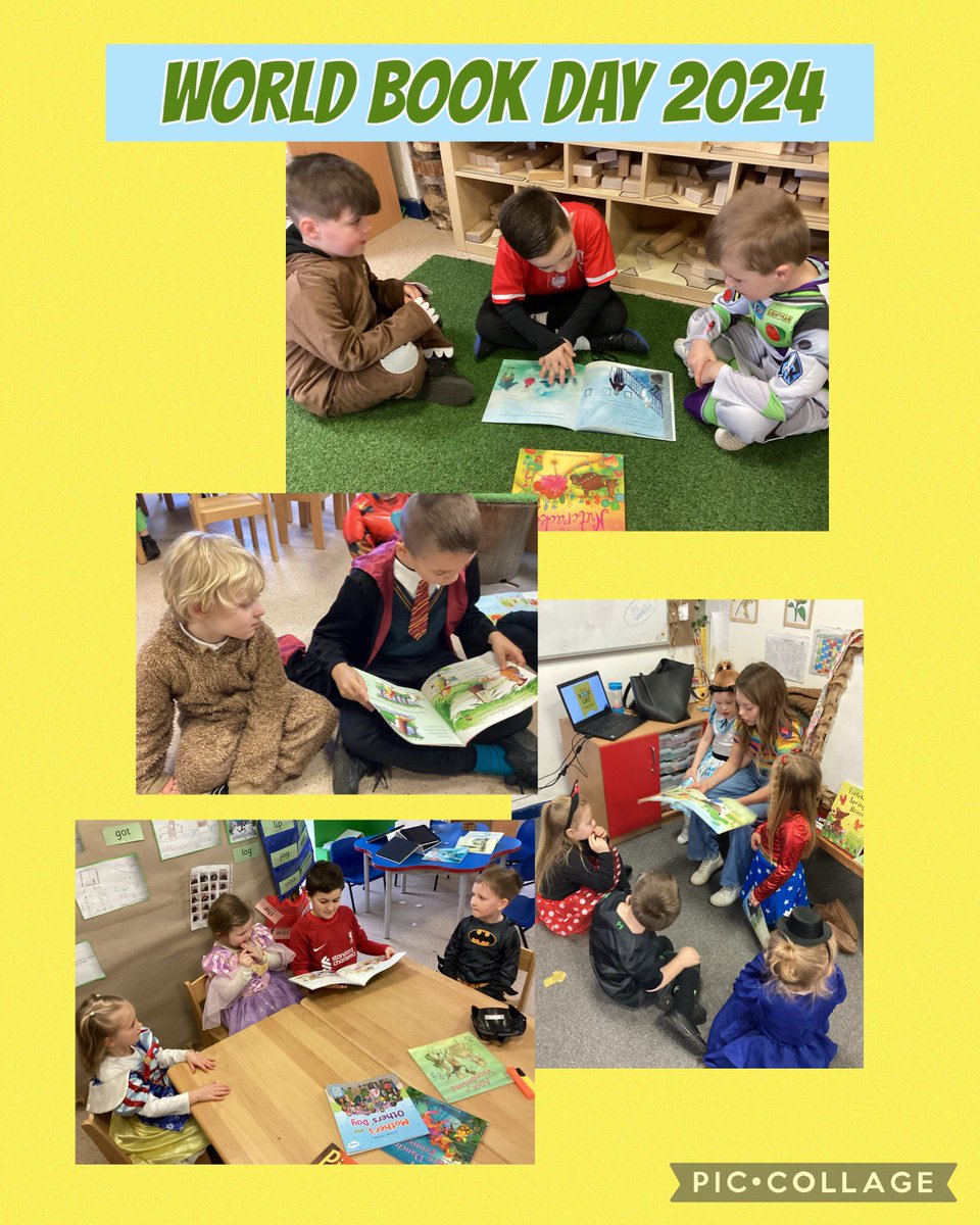 We love reading and sharing stories! We are celebrating World Book Day with friends in school 📚📔😃 #WorldBookDay2024 #welovereading #makingmemories