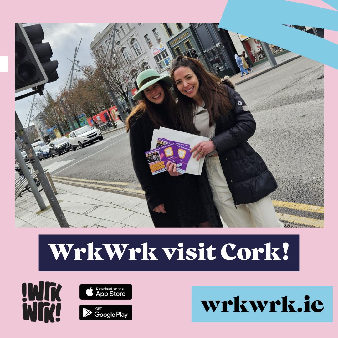 The golden girls of WrkWrk are out in Cork today. Be sure to grab them a hot beverage if you see them!

#wrkwrk #cork #ireland #outandabout #networking #shiftwork #tempwork #hospitality