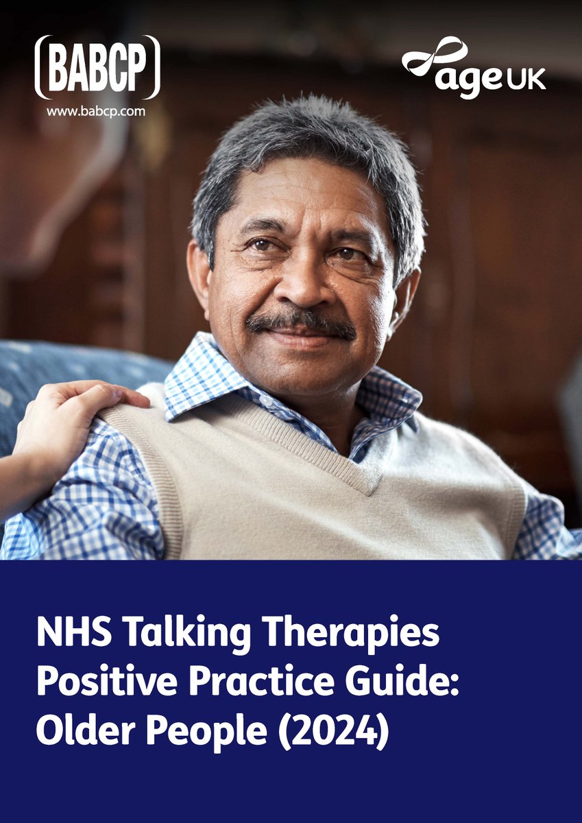 Do you work with, or help, older people with their mental health and wellbeing? 

The Older People Positive Practice Guide as been updated, thanks to work from <a href="/age_uk/">Age UK</a> <a href="/mentalhealth/">Mental Health Foundation</a> and NHS Talking Therapies services. The latest guide is available here - babcp.com/Therapists/Old…