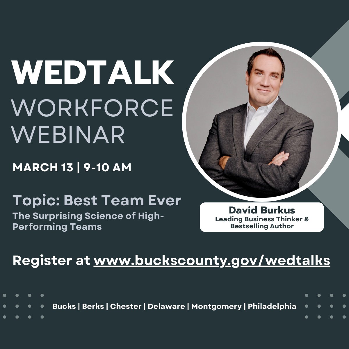 Ready to level up your team's performance? Join Bucks County Workforce &amp; PA CareerLink for an exclusive webinar on high-performing teams. Don't miss out! Register now! #WorkforceDevelopment #TeamBuilding