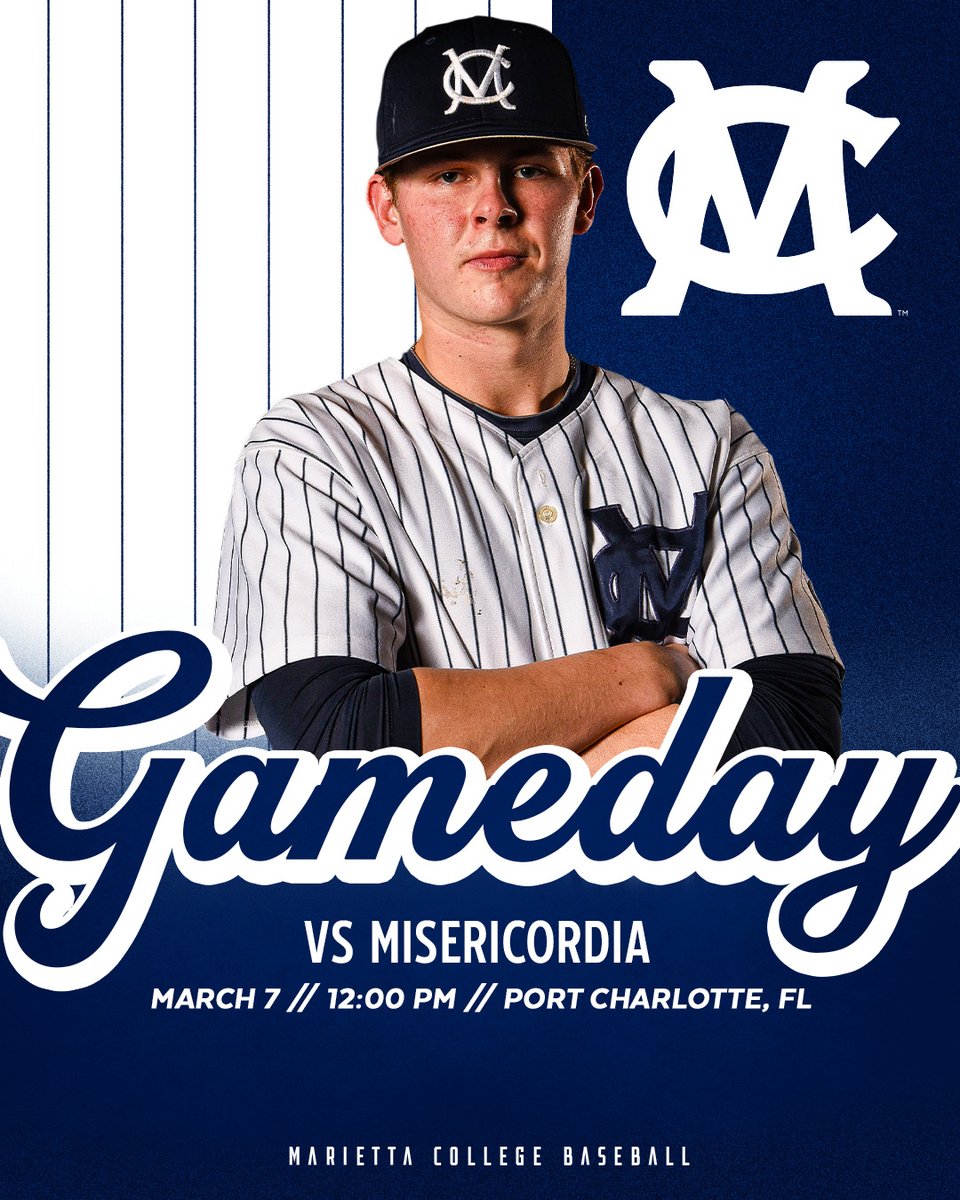 Rematch with #13 Misericordia this morning. Another chance to compete against a top-notch opponent. Follow the game online. #EttaExpress #PioNation #d3baseball 

📺 tinyurl.com/2h6c44s8
📊 tinyurl.com/48w8yaz4
📻 wmoa1490.com/89