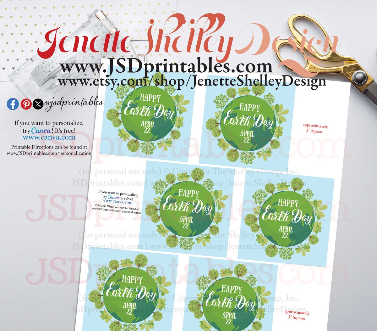 jsdprintables.com/product-page/h… Celebrate Earth Day with our adorable printable digital gift tags, perfect for adding a touch of style to your gifts. @jsdprintables #printables #gifts #digitalgifttags #teachers #earthday #earth #earthdayeveryday #happyearthday #motherearth #planetearth