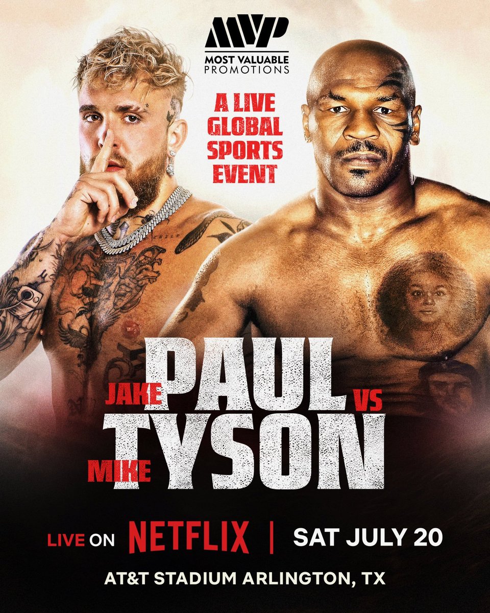This is interesting! Jake Paul and Mike Tyson announce fight in Dallas on 20th July, despite an age gap of 30 YEARS between the two fighters Exclusively on Netflix.