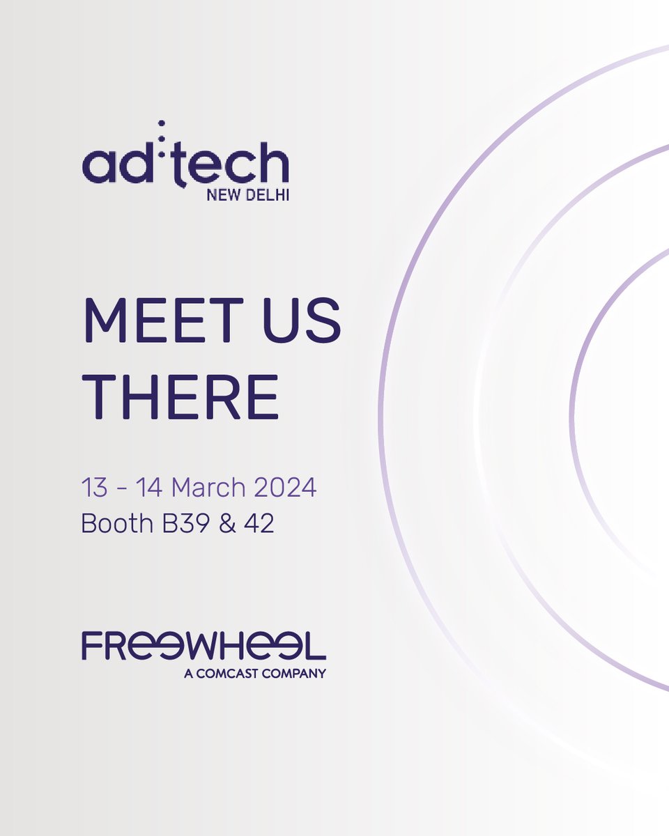 We’re proud to be a sponsor of @adtechIndia in New Delhi next week and have Alvin Tan, Marc Lauriac and Varun Nahar on the ground to connect.

Come and find us at Booth B39 & 42 or drop the team a message to organise a meet.

See you there!

#adtech2024 #adtechin #digitalmedia