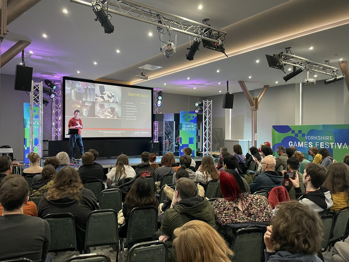 Ready or Not… Our afternoon talk sessions are underway at <a href="/YorksGamesFest/">Yorkshire Games Festival</a> with <a href="/GormanDev/">Sean Gorman</a> from <a href="/VOIDInteractive/">VOID Interactive</a> sharing his experience in level design