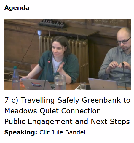 SpokesLothian's tweet photo. @Edinburgh_CC @CyclingEdin @CllrScottArthur @KatrinaFaccenda @DAstonSNP @FinlayMcF @julebandel @SanneDD @kevin_lang @CouncillorCowdy @harts_cyclery @edi_dot_bike @SW20Ed @SpokesPorty @best_edinburgh @InfraSisters @EdCriticalMass @ibikeEdinburgh @johnrobson87 @Cyclesouthedin @POPScotland @KayleighFONeill @blackfordsafer1 @scotgov @JimDensham @keithirving1 @PathsforAll @CyclingScotland @SP_NetZero @SarahBoyack @patrickharvie @carltonreid @laura_laker @CllrBenParker #Edinwebcast #BraidEstate

Q: Cllr @DAstonSNP Which option best fits Council policies/targets?
Officer: Long answer, but clearly Option 1

Q: @julebandel Why no representative or equalities research?
Officer: Consultn was to get comments, should consider more equalities in future https://t.co/JB3AjTNyXk