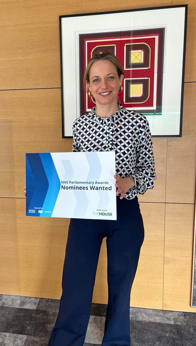 I’m proud to support the NHS Parliamentary Awards 2024! You can now write to your local MP to suggest nominations of NHS teams and individuals who are providing excellent healthcare in your area. Find out more here – nhsparliamentaryawards.co.uk #NHSParlyAwards