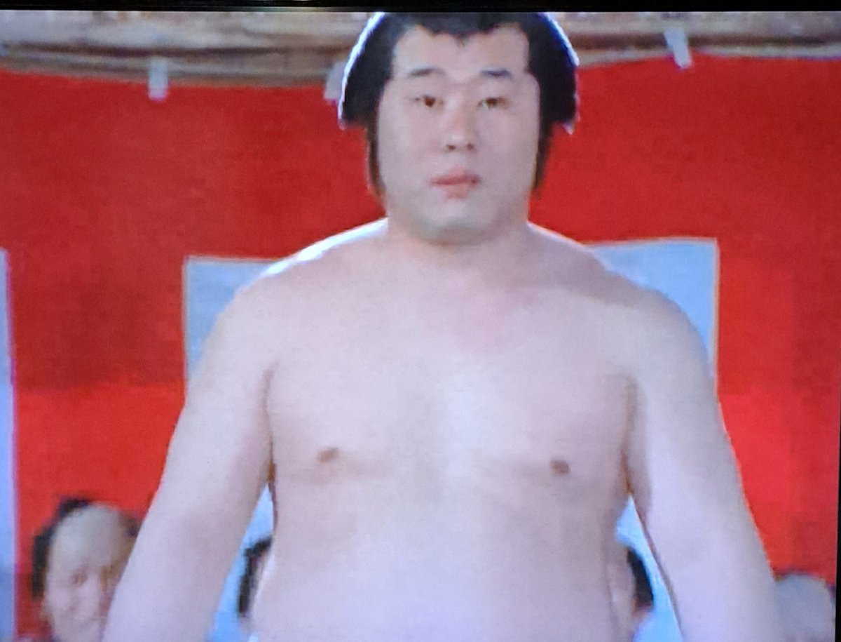 お取置中⭕️⭕️【貴重】柚木沙弥郎　麻 のれん　相撲⭕️⭕️ BSTBS #水戸黄門 7部8話、弥七が相撲興行に出る話で本物の元力士さん出