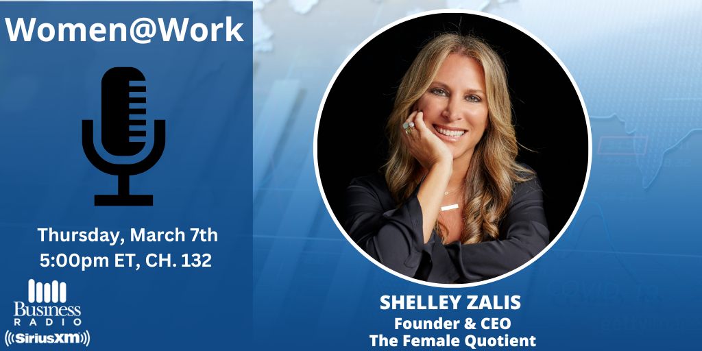📣The Business of Equality #WomensHistoryMonth TODAY at 5pm ET - @WhartonPA's @LauraZarrow talks with @ShelleyZalis about her mission to change the equation & close the gender gap with @FemaleQuotient! 🔊Tune in on #SiriusXM132🔊