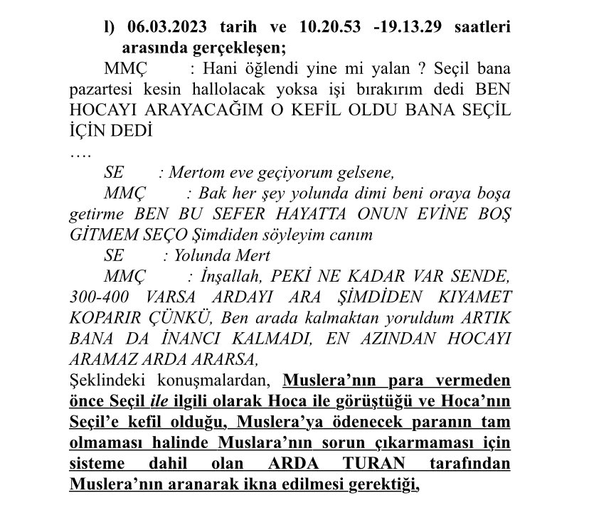 ✅ Musa Mert Çetin​: Seço ne haber? ​Seçil Erzan ​: İyiyim, canım sen? ​MMÇ ​: ÇOOOK İYİYİM, MUSLERA OK SE ​: Ya süpersin, Ne kadar? Sabah erkenden giriş yapmam gerekiyor, DİĞERİNİ DE YAPALIM ONDA ÇOK VAR. ✅ Seçil Erzan: Mertom yarın MUSLERA’YI ALIP GELSENE, kağıt vereyim hem.…