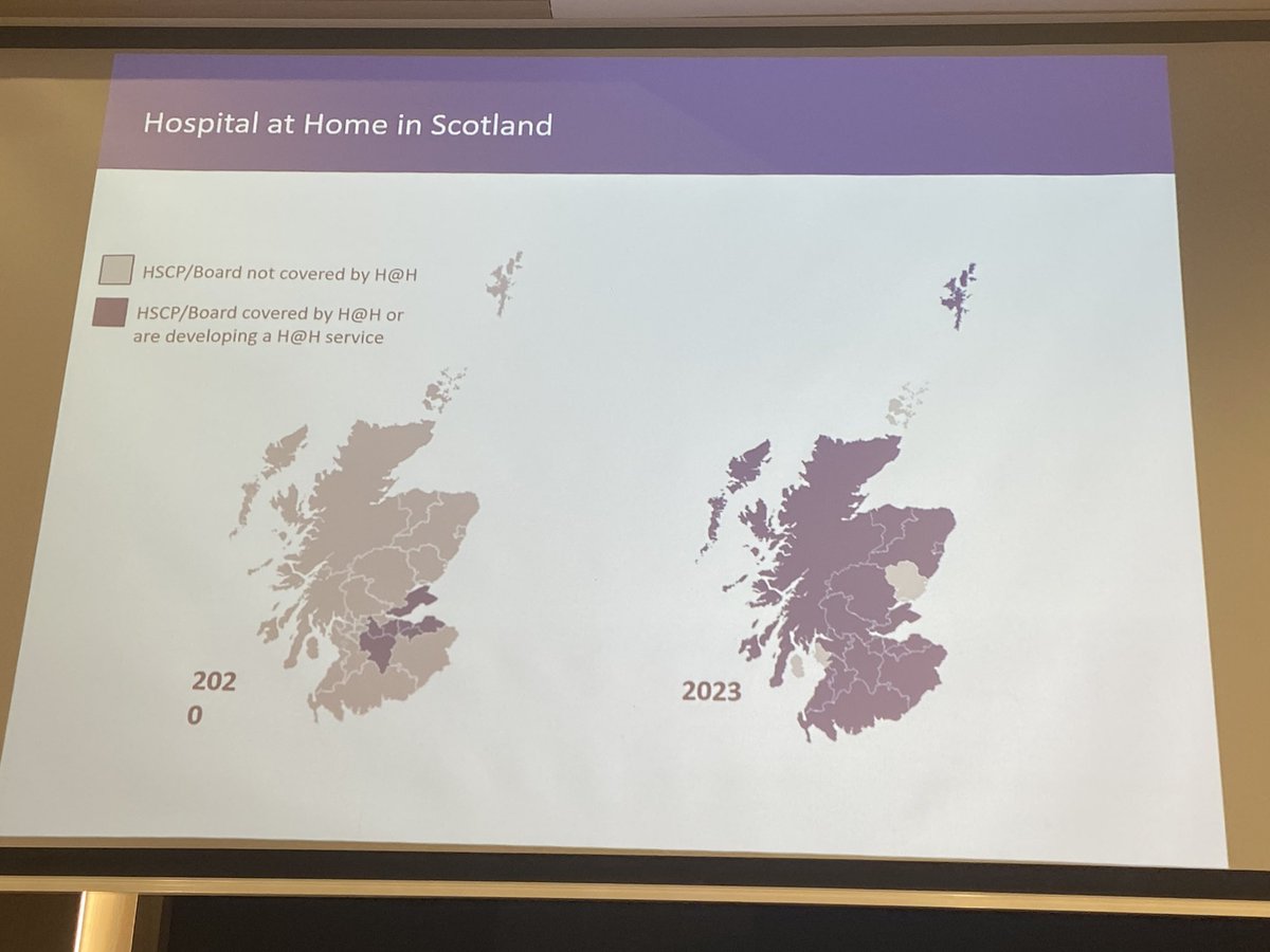 Rapid development in delivery of Hospital at Home in Scotland- educational strategy is key for skill development - from @ihubscot Nathan Devereux #UKHaHConf24