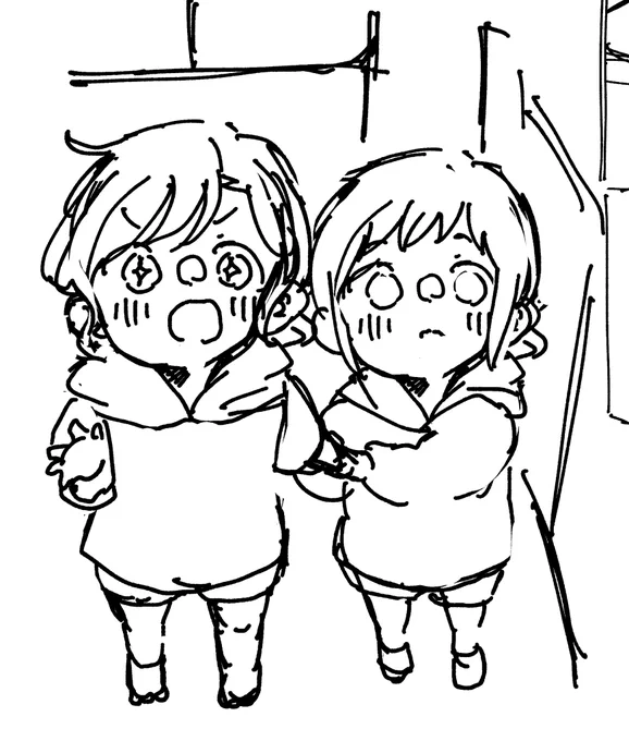ひなつぐちゃんがちっちゃくなった原稿してる 