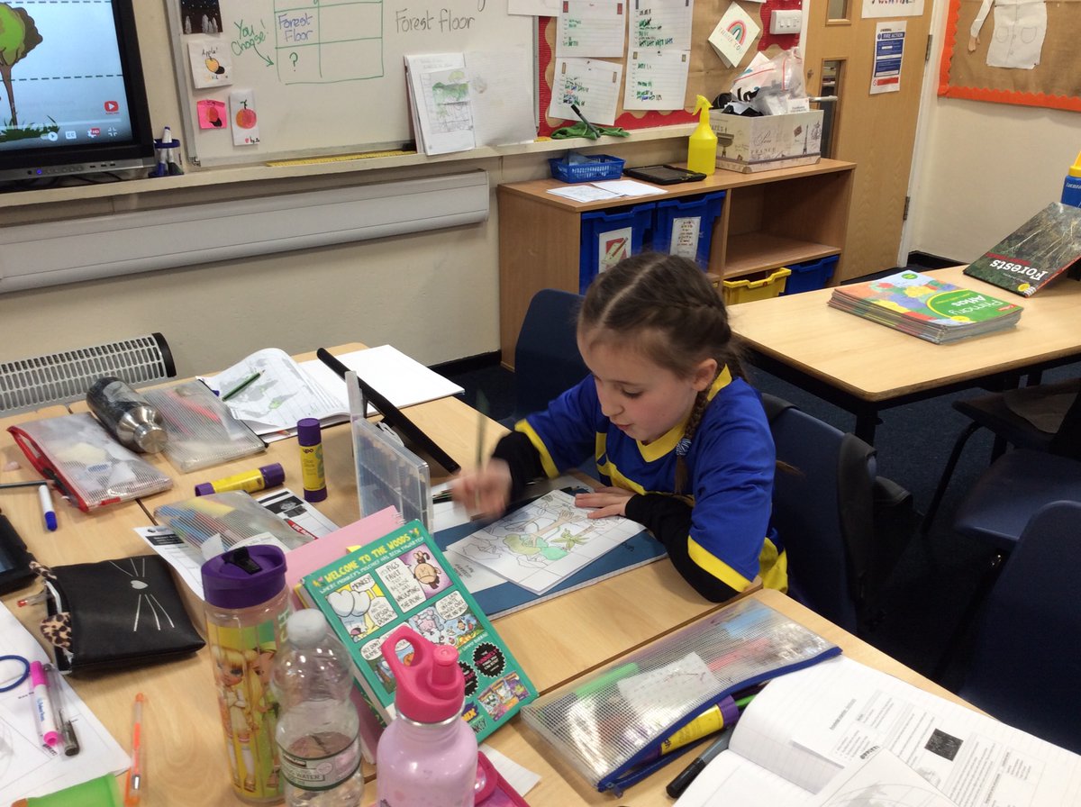 OxtonSt45889's tweet photo. Using a range of resources to research the different layers of the Rainforest. Year 4 are working so hard in Geography. #oddizzi https://t.co/EwkeGlPaKK