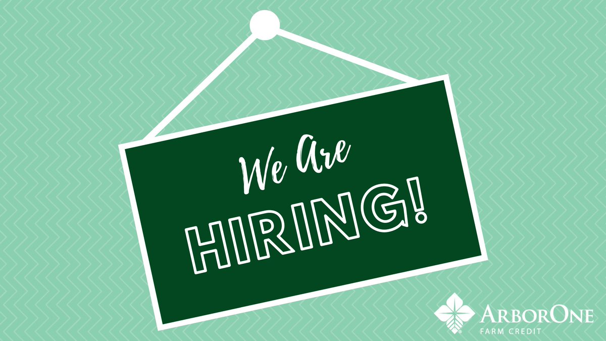 We are adding to our team! ArborOne Farm Credit is hiring a Lifestyle Lender! If you are interested, visit our website to apply today! The deadline is March 22nd. hubs.la/Q02nxByK0