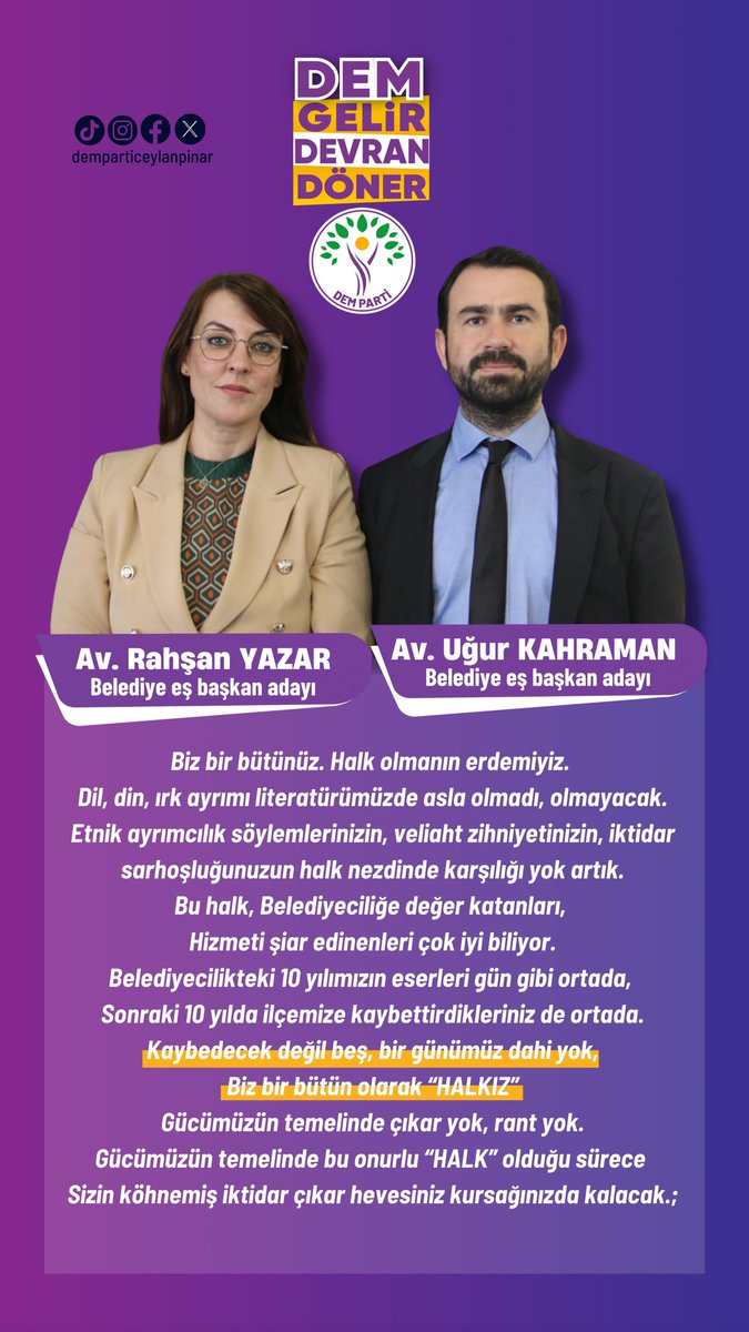 DemCeylanpinar's tweet photo. Körelmiş zihniyetlere Belediyeciliği biz öğrettik, tekrar hatırlatmak için
Şimdi DEM zamanı.. https://t.co/jeNg5UmAZC