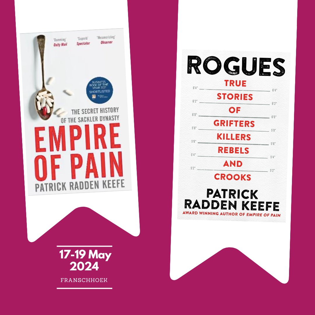 Patrick Radden Keefe will be appearing virtually at this year's festival, in conversation about his new book - a collection of 12 of his best New Yorker articles - and more @panmacmillan @praddenkeefe