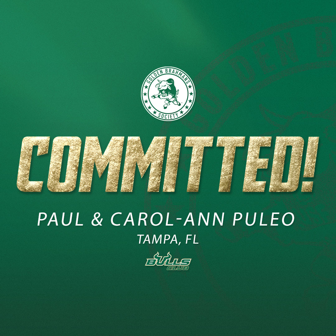 We are thrilled to announce the newest members of the Golden Brahmans Society - Paul & Carol-Ann Puleo! Paul is a Muma College of Business alum and both are active supporters of USF Football. Please join us in giving a warm welcome to Paul & Carol-Ann! Go Bulls!🤘