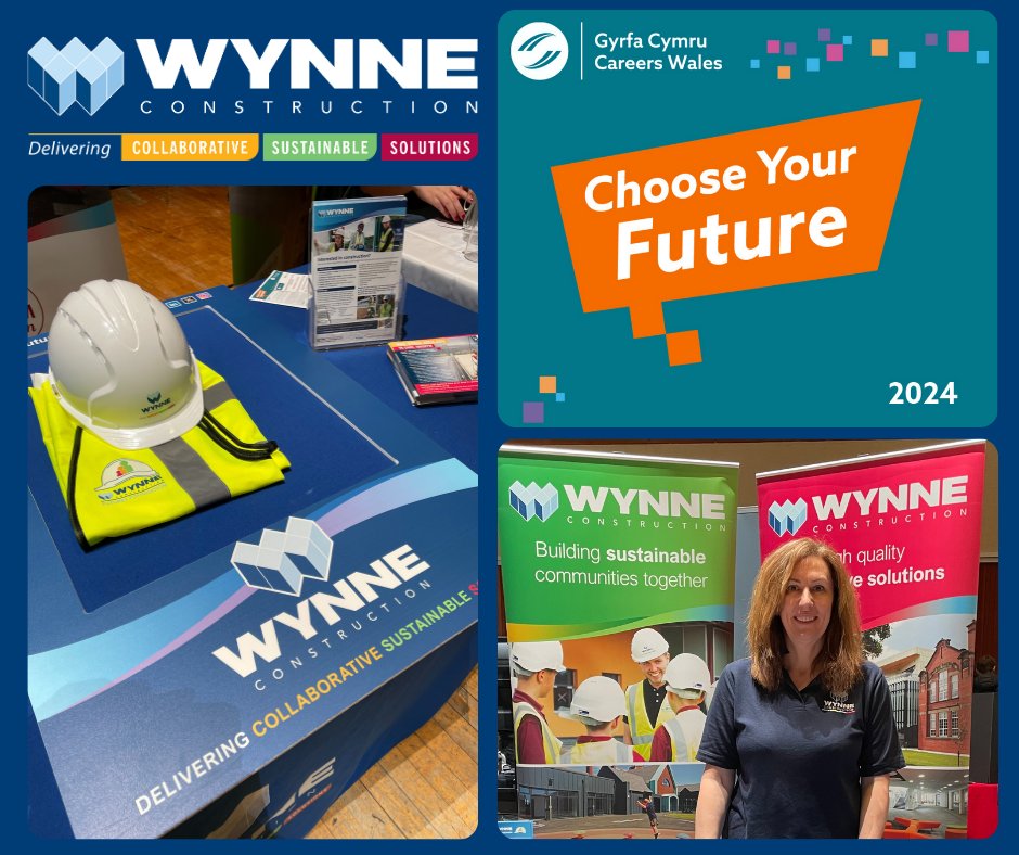 Our Social Value Manager, Alison Hourihane had a great day that the @CareersWales ‘Choose Your Future’ event yesterday, at Aberystwyth Art Centre, Aberystwyth University, Penglais Campus Thanks to the schools that sent students to find out more about how to get into construction