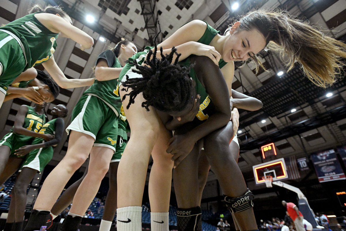 This picture of Greenforest Christian celebrating its Class A Division II girls state basketball championship Wednesday prompted the return of the Photo of the Day. By the great Hyosub Shin.