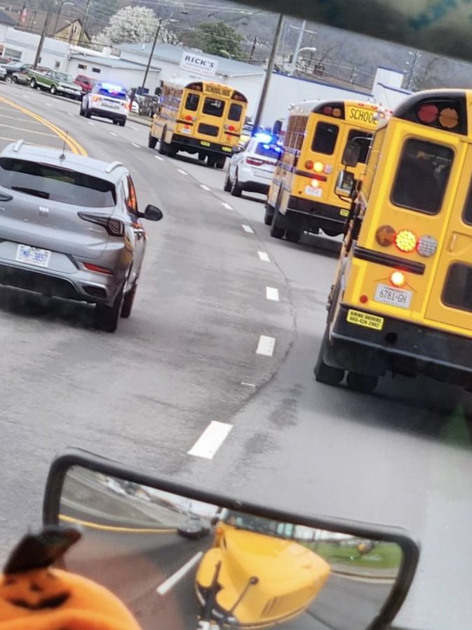 We have 4 buses full of Highlanders and the Highlander Band headed to the Boro! We are very appreciative of Sheriff Hodges and the SCSO deputies for helping us get to the interstate! Get ready Highlander Nation!