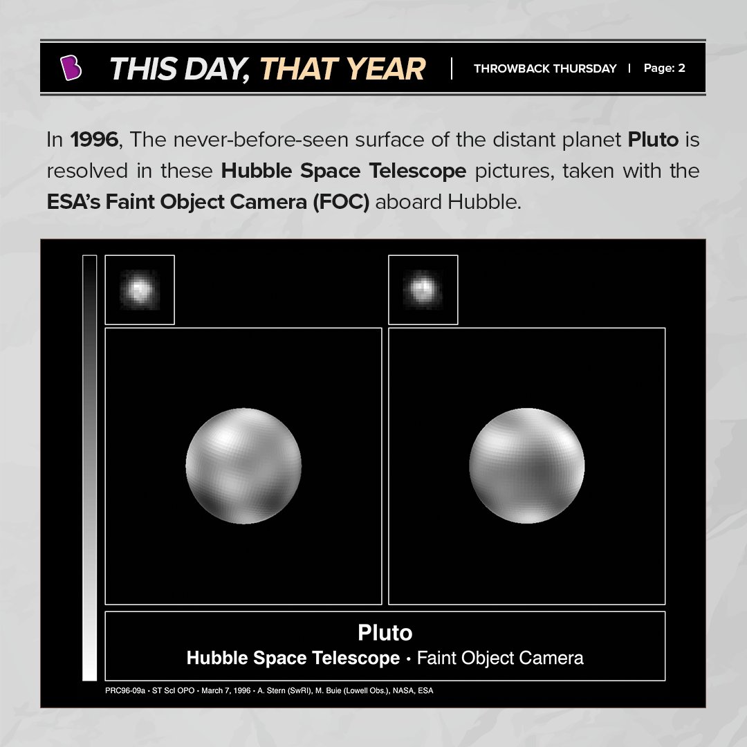 Unveiling Pluto: In 1996, the Hubble Space Telescope captured the first glimpse of Pluto's surface, showcasing a world far more intricate than previously imagined. This historic observation provided scientists with crucial information about Pluto's composition, geology, and…