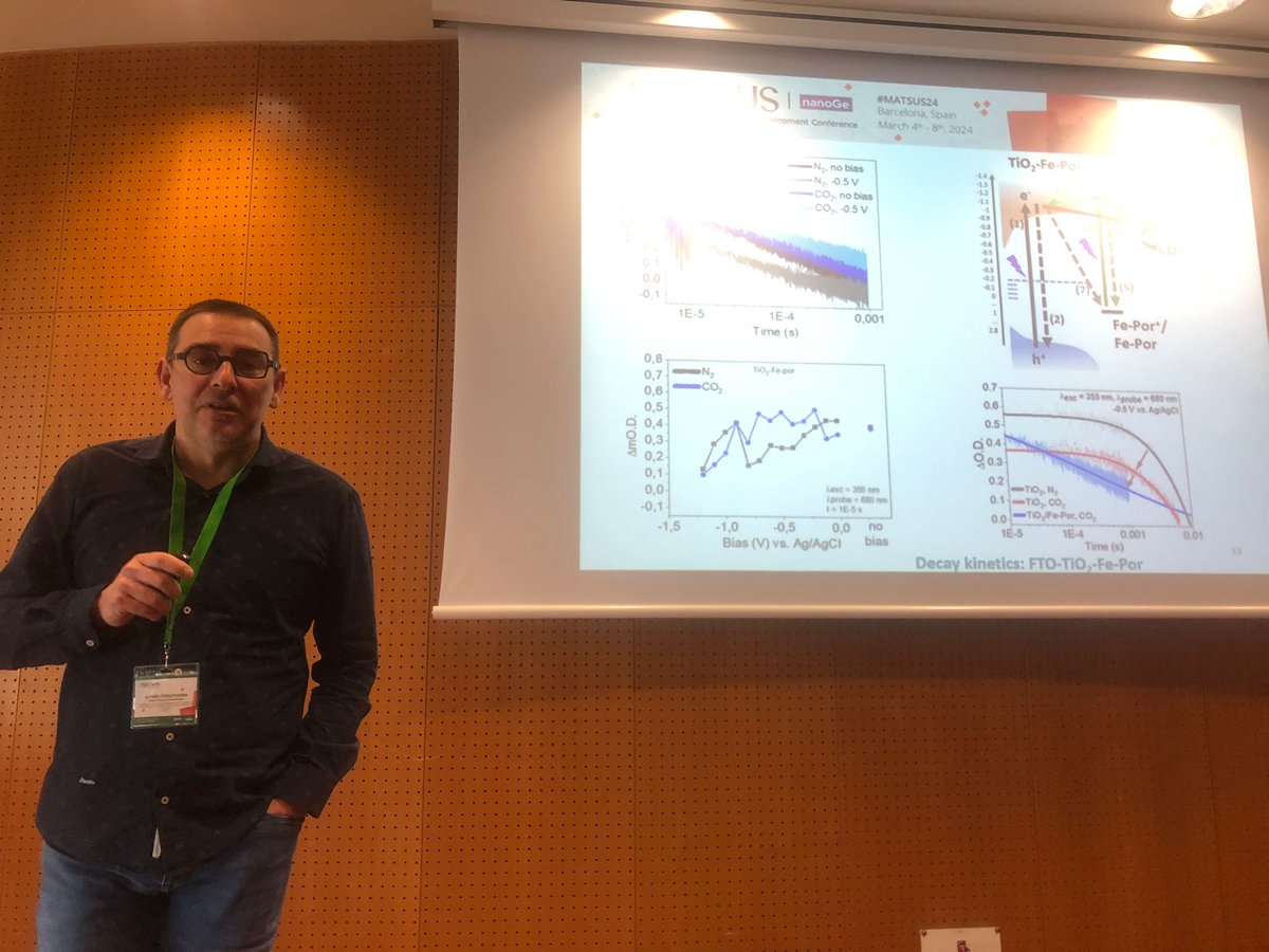 KhezriBahareh's tweet photo. Prof. Emilio Palomare, the Director of ICIQ, has delivered an excellent talk on "Photoelectrochemical and photoreduction interfacial reactions in Thin Film Catalysts for CO2 conversion" this morning at @nanoGe_Conf invited by #PhotoMat.
@ICIQchem @PalomaresEj https://t.co/ejxGNJMGnb