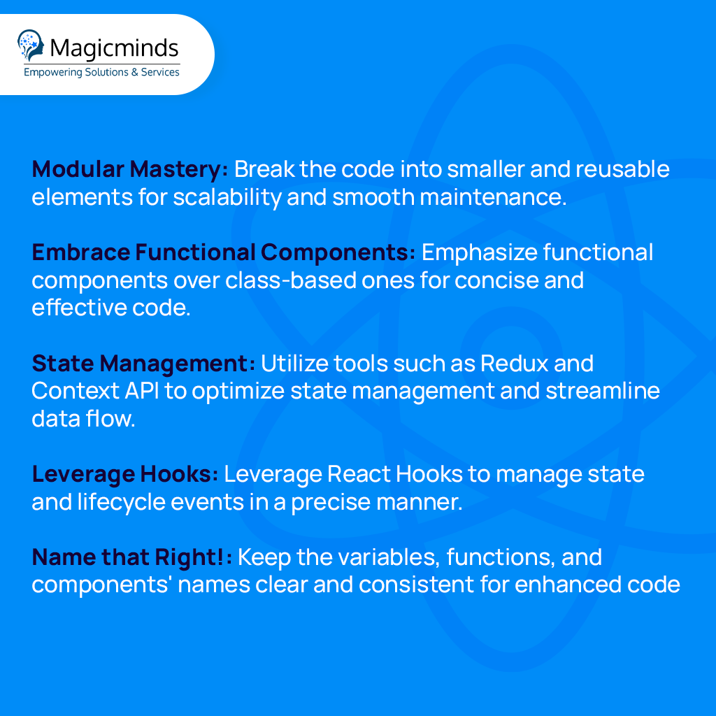 MAGICMINDTECHN1's tweet image. Streamline your React Native development process with efficient and clean code-writing practices.  Happy coding! 🚀🌟

Dive into our React Native service now! 👉bit.ly/4a2U94A

#ReactNativeDevelopment, #ReactNative, #MobileAppDevelopment, #magicminds