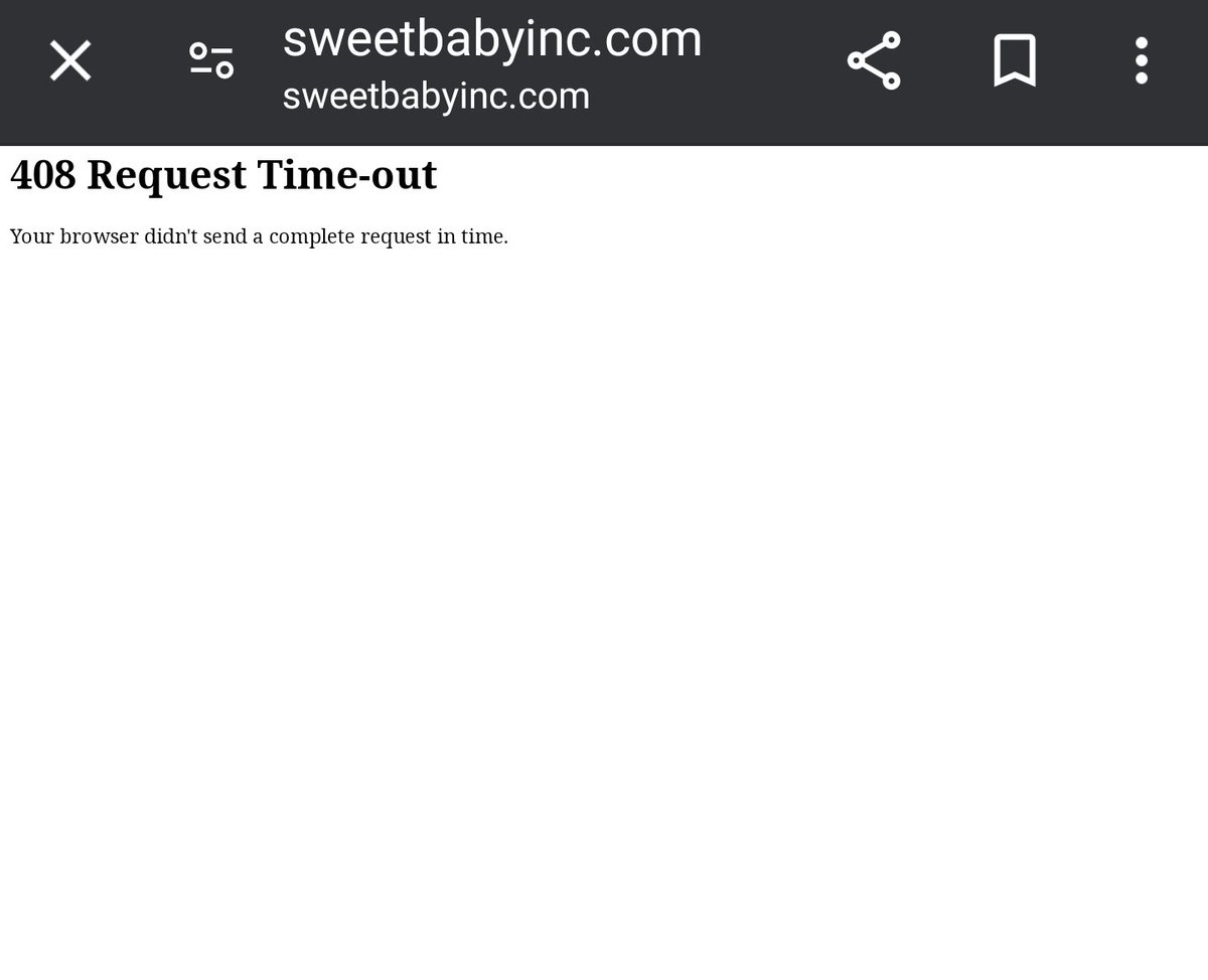 DavesPepsi's tweet image. UPDATE: #SweetBabyInc Official website is no longer active.