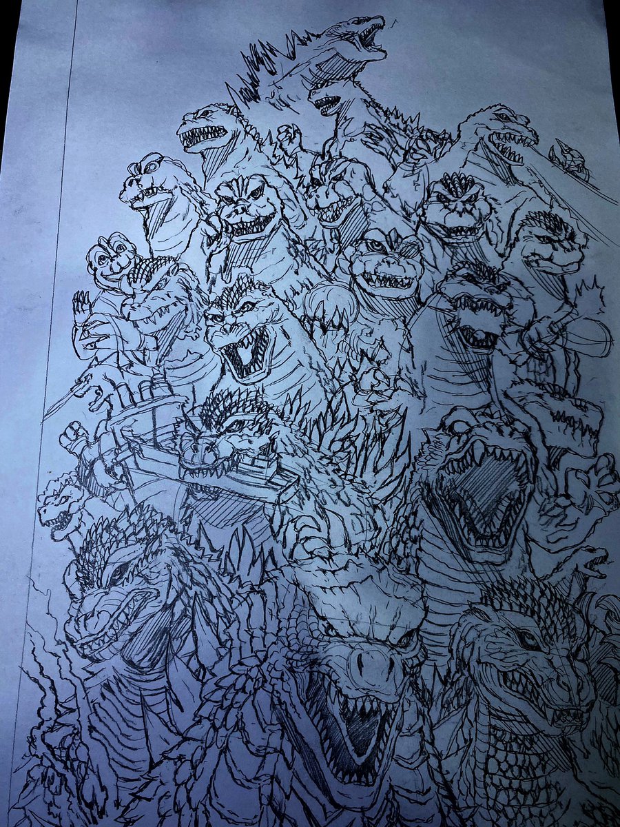 Godzilla 

#ゴジラ   #ゴジラマイナスワン   #AnimalTheMovie #AnimeArt #sketch #pencilsketch #pencil #godzilla #Godzilla #kaiju #drawing #illusrtationart #illustration #art #artwork #legendary #titan #Monster