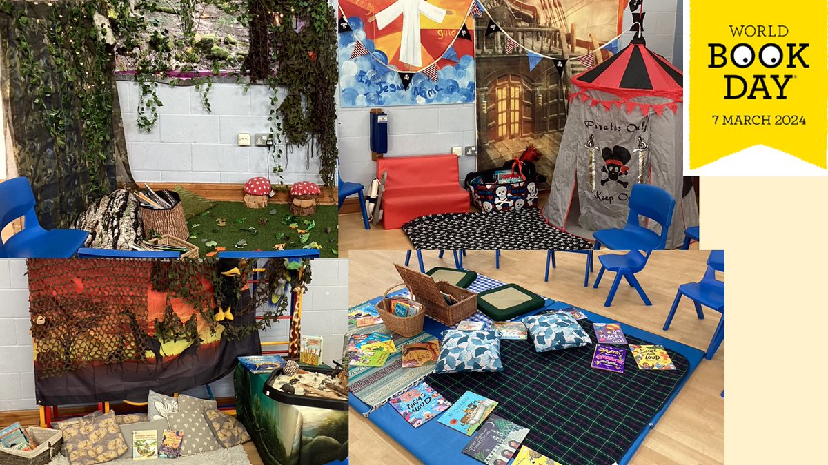 It's nearly time for Tea Time Tales!
We can't wait for our families to join us and share in our love for reading in one of our lovely areas.  Maybe you could read in the woods, or visit pirate cove to enjoy an adventure book together!  See you soon.
<a href="/WorldBookDayUK/">World Book Day UK 📚</a>