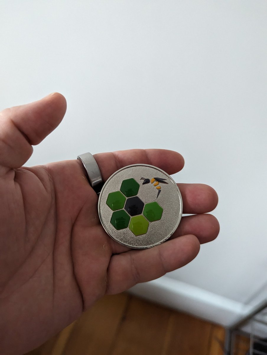 unbound_brewer's tweet photo. Proud to be part of the #HexHive family! Thanks @gannimo for the coin, and being the best advisor anyone could hope for! https://t.co/OaQ72js0W3