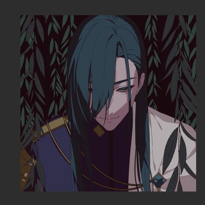 息抜きに描いてた青江 完成すればいいな 