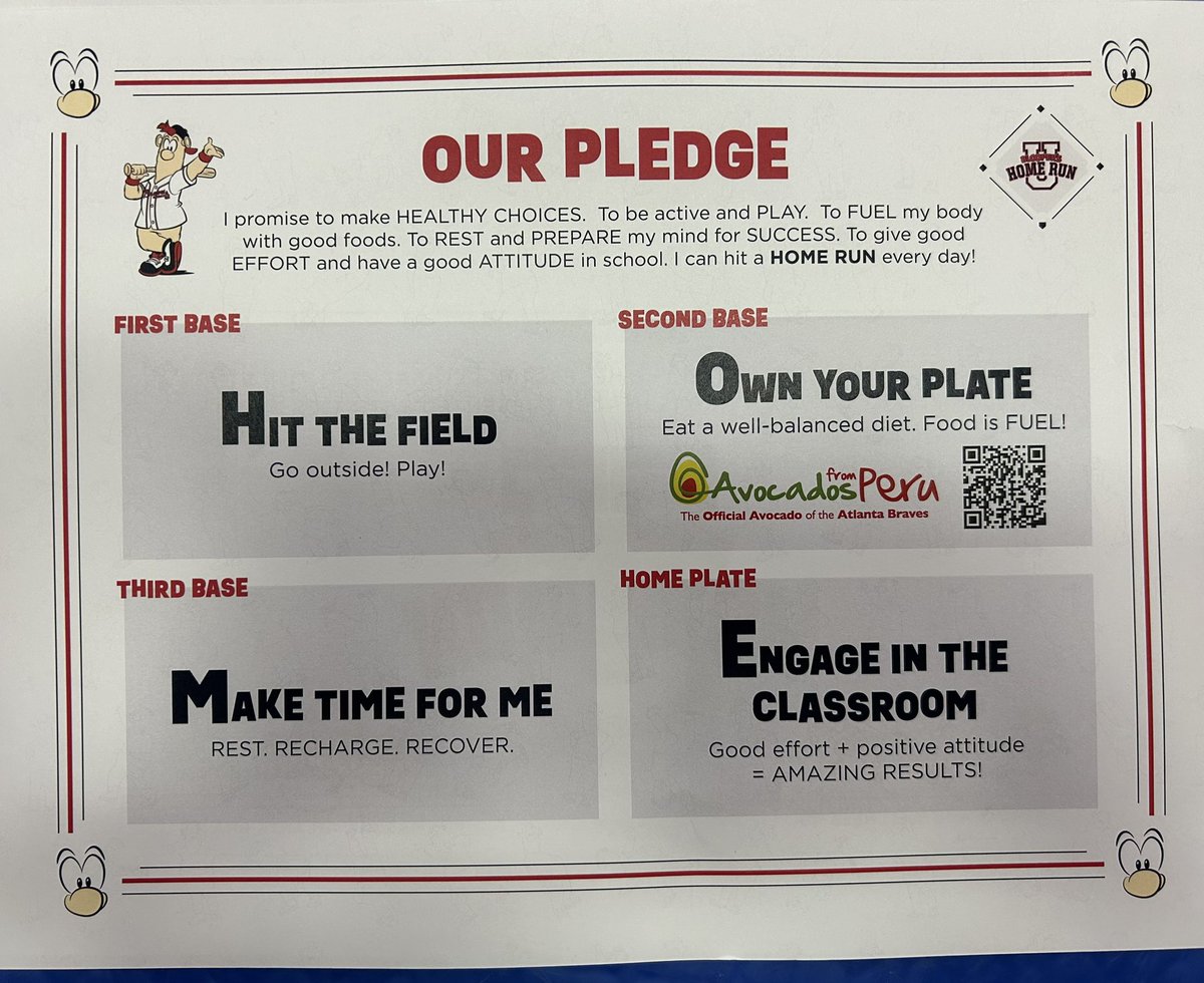 FordEScobb's tweet photo. 🌟 Exciting day at our school! ⚾ We had a special visit from Blooper from the Braves! 🎉 He shared some valuable lessons about making healthy choices to hit a HOME run every day! 🏡⚾ 🌟 https://t.co/D14tsdlif4