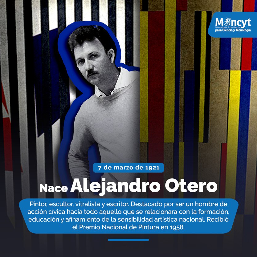 Alejandro Otero fue uno de los artistas venezolanos más influyentes del siglo XX, quien se destacó por la revalorización de las relaciones entre luz, espacio y percepción.
#BienestarSocialParaElPueblo