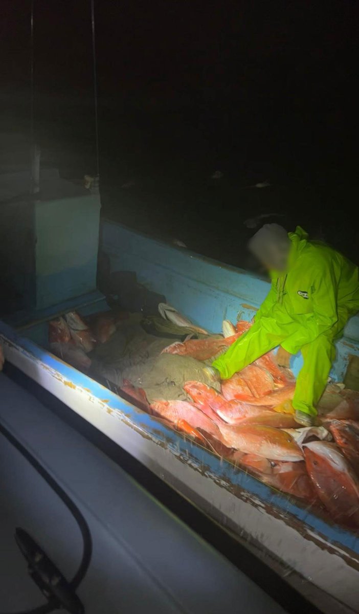 Our great partners over at @CBPAMO and @TexasGameWarden worked together with @USCG Station South Padre Island and #CoastGuard Air Station Corpus Christi to interdict 4 lanchas and seize over 1,250 lbs of fish. Info here: bit.ly/3wIxWdJ
