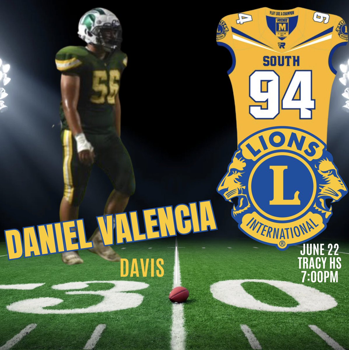 lionsFB4A1's tweet image. Congrats to @DanielVal57 of Davis HS for being selected to the South team of the Lions' All-Star game!
@CalHiSports
@BlackHatFootbal